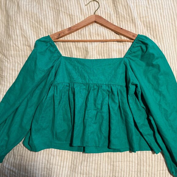 Corina Linen-Cotton Top By Ciao Lucia - Picture 7 of 7